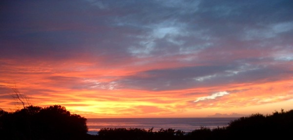 Sunrise as viewed from Beach House One, Merimbula